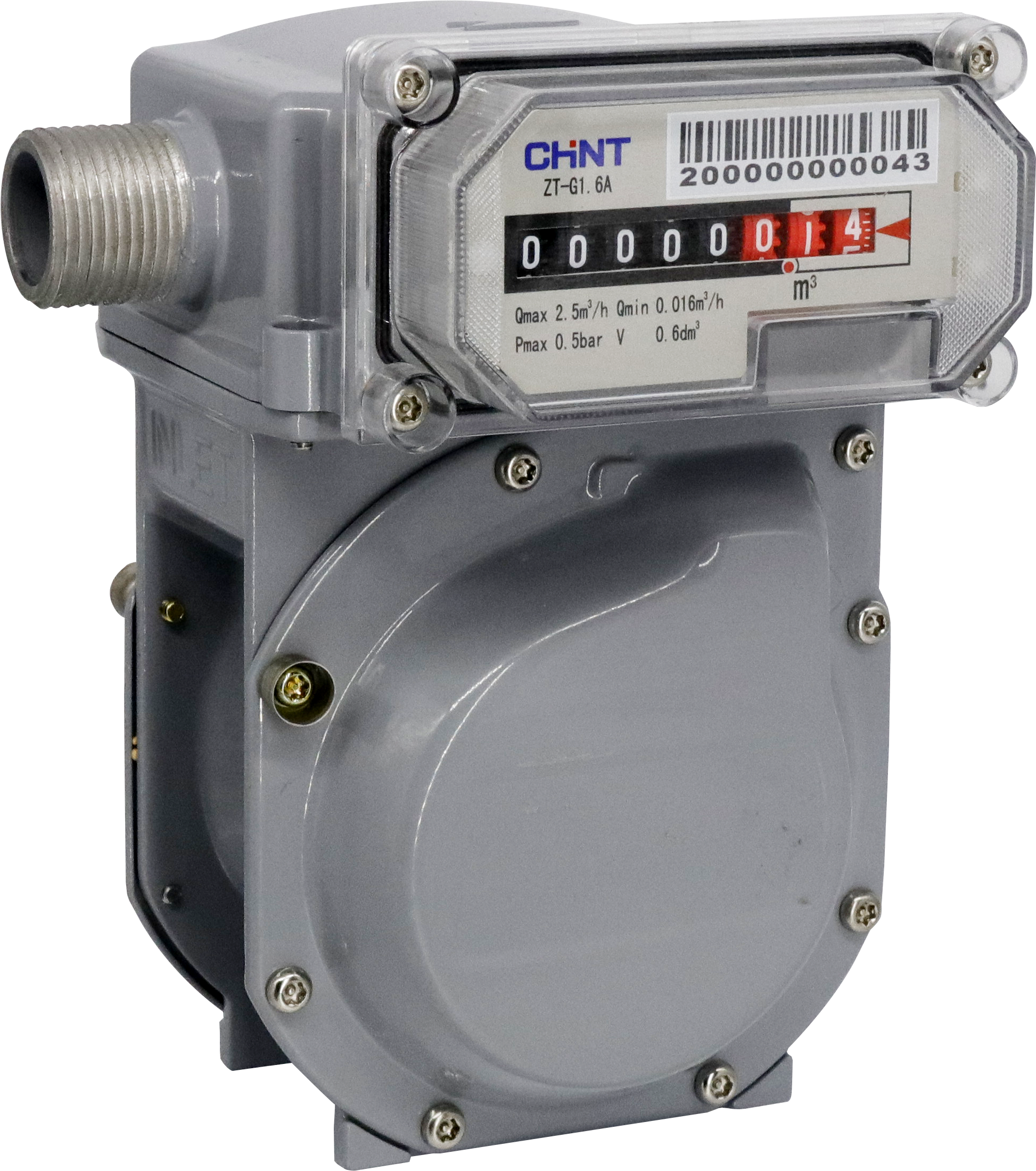 Diaphragm Gas Meter (Aluminum) - G1.6/G2.5/G4